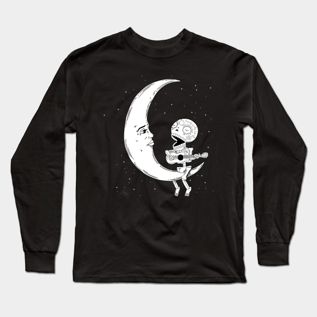 Serenata A La Luna Long Sleeve T-Shirt by FaZulaeha